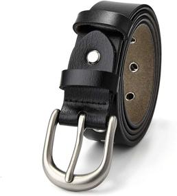 img 2 attached to 👗 Stylish Leather Waist Buckle for Women - Trendy Belts & Girl's Accessories