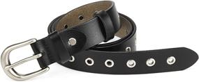img 3 attached to 👗 Stylish Leather Waist Buckle for Women - Trendy Belts & Girl's Accessories