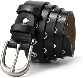 img 1 attached to 👗 Stylish Leather Waist Buckle for Women - Trendy Belts & Girl's Accessories