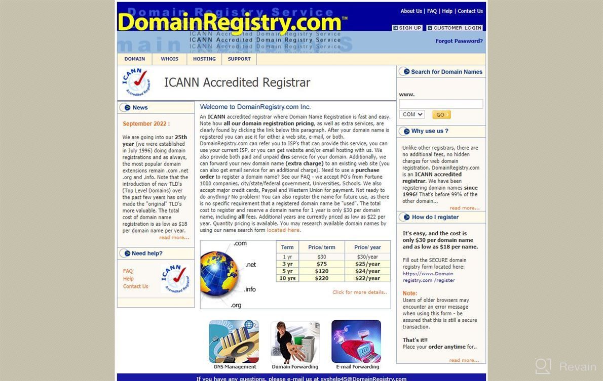 img 1 attached to Domain Registry Domain Registration review by Jeff Payne