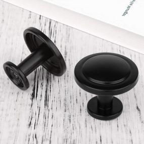img 2 attached to Upgrade Your Kitchen Cabinets With BIGLUFU'S 24 Pack Of Stylish Black Cabinet Knobs - Perfect For Drawers And Dressers