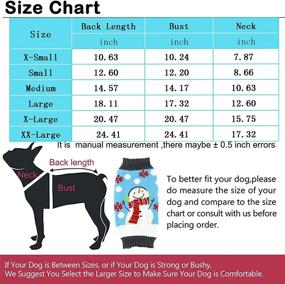 img 2 attached to 🐶 DOGGYZSTYLE Pet Dog Sweaters: Cute Animal Printed Winter Warmth for Your Pup - Blue Snowman