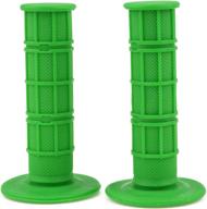 🏍️ universal anti-slip rubber racing hand grips for crf yzf wrf kxf klx rmz dirt pit bike - 7/8 inch (green) логотип