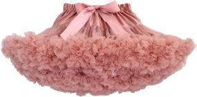 img 4 attached to 🎂 Tortoiserabbit Princess Birthday Pettiskirt: Red and Green Girls' Clothing for Skirts & Skorts