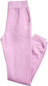 img 1 attached to Reebok Girls Jogger Set Sweatshirt: Trendy Activewear for Girls at Active Clothing