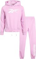 reebok girls jogger set sweatshirt: trendy activewear for girls at active clothing логотип