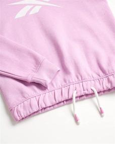 img 2 attached to Reebok Girls Jogger Set Sweatshirt: Trendy Activewear for Girls at Active Clothing