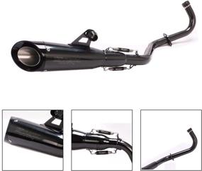 img 2 attached to 🏍️ YOSAYUSA Motorcycle Exhaust Slip On Muffler for Honda Grom MSX125 - Complete System 2013-2021