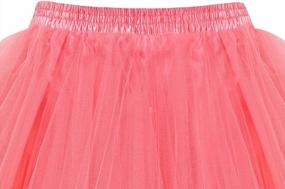 img 1 attached to Women'S 1950S Vintage Tutu Skirt: Perfect For Ballet, Dance & Cosplay Parties!