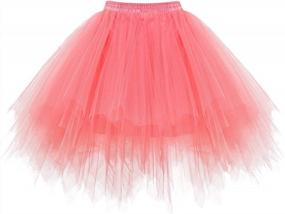 img 4 attached to Women'S 1950S Vintage Tutu Skirt: Perfect For Ballet, Dance & Cosplay Parties!