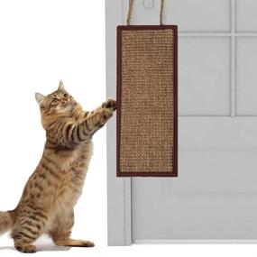 img 4 attached to 🌎 Diverse World Sisal Cat Scratching Mat for Nature Lovers