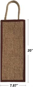 img 3 attached to 🌎 Diverse World Sisal Cat Scratching Mat for Nature Lovers