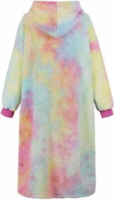 img 1 attached to Cozy Up In Style With Nihsatin'S Oversized Tie-Dye Hoodie Dresses For Adults