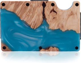 img 3 attached to OOZE Slim Wood Resin Wallet Money Men's Accessories - Wallets, Card Cases & Money Organizers