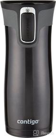 img 4 attached to ☕️ Contigo Autoseal West Loop Stainless Steel Travel Mug, 16 Oz., Black: Leak-Proof and Insulated for On-the-Go Beverages
