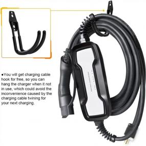 img 1 attached to BESENERGY Portable Level 1 EVSE Charger For J1772 EV Cars - 20Ft Cable, 15A, 110V, IP66 Rated, Ideal For Home Use