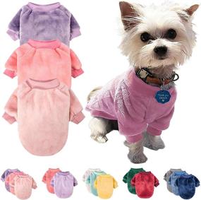 img 4 attached to 🐶 Pack of 2 or 3 Ultra Soft and Warm Dog Sweaters - Ideal Dog Clothes, Coats, and Jackets for Small or Medium Dogs - Suitable for Boys or Girls and Cats too!