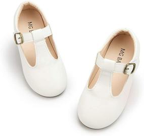 img 4 attached to 👑 BebiGoi Little Princess Uniform Toddler Girls' Shoes and Flats