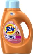 🌊 tide he turbo clean liquid laundry detergent with downy april fresh scent – 46 oz (24 loads), pack of 2 logo