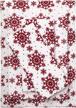 queen size cranberry snowflake red cotton flannel print sheet set from brylanehome - enhance your bedroom decor with warm and cozy bedding logo