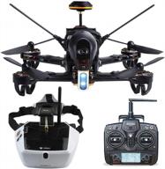 walkera f210 professional deluxe racer quadcopter drone rtf mode 2 (type 1) с очками 5.8g goggle4 fpv, передатчиком devo 7 и камерой ночного видения 700tvl логотип