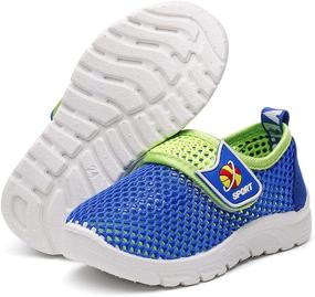 img 2 attached to DADAWEN Breathable Running Sneakers Sandals Girls' Shoes : Athletic