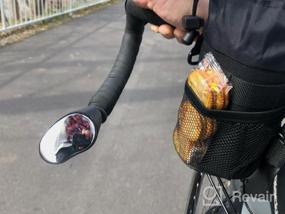 img 6 attached to Держатель для бутылок с водой для велосипеда Vincita Сумка с изолированным стержнем Крепление на руль Подстаканник Хранение закусок для горных велосипедов, велосипедов и велосипедов Коляска