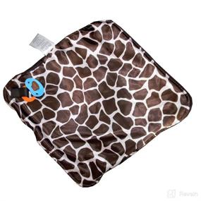 img 1 attached to Woombie Giraffe Pacifier Blankie Brown