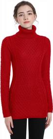 img 3 attached to Stay Stylish & Comfy With V28 Women'S Korea Knit Long Sleeve Sweater Jumper