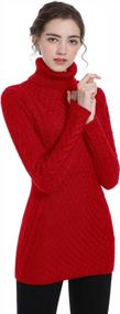 img 4 attached to Stay Stylish & Comfy With V28 Women'S Korea Knit Long Sleeve Sweater Jumper