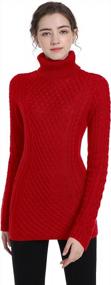 img 2 attached to Stay Stylish & Comfy With V28 Women'S Korea Knit Long Sleeve Sweater Jumper