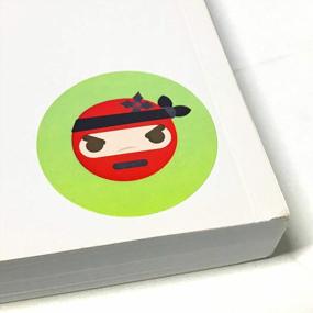 img 1 attached to Set Of 200 Ninja Stickers - 20 Sheets With 10 Unique Designs