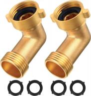 rae-2 90 degree brass elbow garden water hose connector fittings adapter pressure washers 2 pcs logo