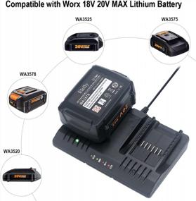 img 2 attached to Efficient Charging With Elefly 20V Dual Port WA3875 For Worx Lithium Batteries