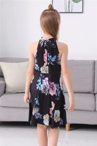 img 3 attached to GORLYA Shoulder Sleeveless Sundress Pockets Girls' Clothing ~ Dresses