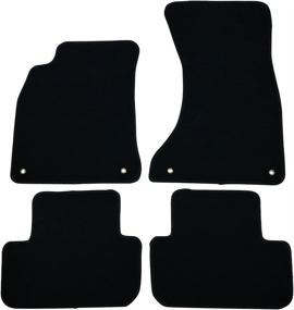 img 4 attached to 🚗 2009-2016 Audi A4 S4 Floor Mats - Black Nylon Front Carpets for Interior Protection (4 PCS) by IKON MOTORSPORTS - Fits 2010-2015 Models