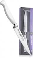 monogami series 5'' utility knife - german stainless steel x50crmov15 fissman knife - white logo
