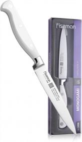 img 4 attached to MONOGAMI Series 5'' Utility Knife - German Stainless Steel X50CrMoV15 FISSMAN Knife - WHITE