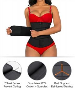 img 1 attached to 💪 Enhance Your Workout with YIANNA Latex Underbust JSculpt Waist Trainer: Double Training Belt for Optimal Results