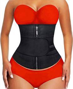 img 4 attached to 💪 Enhance Your Workout with YIANNA Latex Underbust JSculpt Waist Trainer: Double Training Belt for Optimal Results