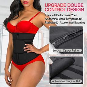 img 2 attached to 💪 Enhance Your Workout with YIANNA Latex Underbust JSculpt Waist Trainer: Double Training Belt for Optimal Results