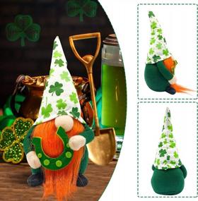 img 1 attached to Get Lucky With Teeker'S Handmade St. Patrick'S Day Gnomes: Decorate Your Home With Green Irish Tomte Figurines And Plush Elves