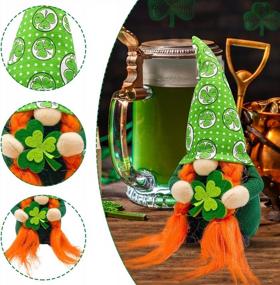 img 2 attached to Get Lucky With Teeker'S Handmade St. Patrick'S Day Gnomes: Decorate Your Home With Green Irish Tomte Figurines And Plush Elves