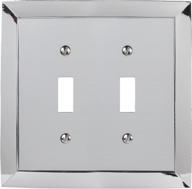 upgrade your décor with amerelle's double toggle cast metal wallplate in polished chrome logo