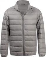мужская зимняя складная легкая пуховая куртка с воротником-стойкой - hiheart логотип