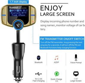 img 2 attached to (Upgraded Version) Sumind Car Bluetooth FM Transmitter