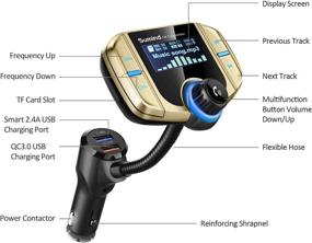 img 3 attached to (Upgraded Version) Sumind Car Bluetooth FM Transmitter