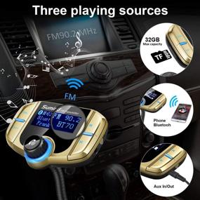 img 1 attached to (Upgraded Version) Sumind Car Bluetooth FM Transmitter