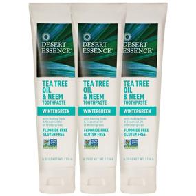 img 4 attached to Natural Wintergreen Toothpaste by Desert Essence - Keep Your Teeth Refreshed and Clean!