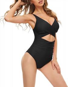 img 2 attached to Women'S Tummy Control Cut Out One Piece Swimsuit - YgneeDom Monokini Bathing Suit